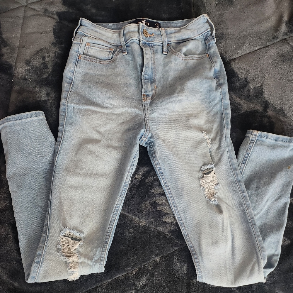 Hollister Jeans Ultra High-rise Rose Super Skinny Size 1 S